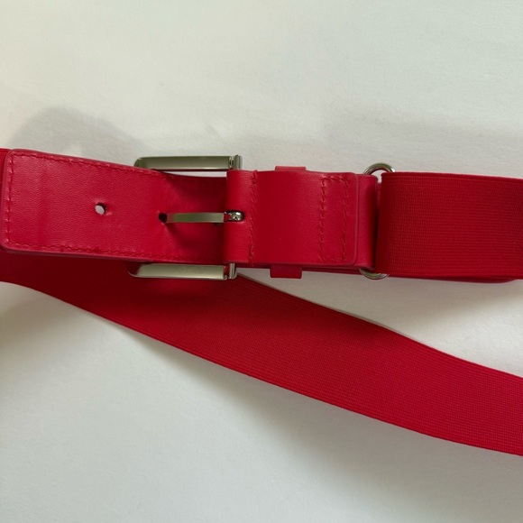 Unisex Under Armour red Leather and elastic baseball belt - Picture 4 of 8